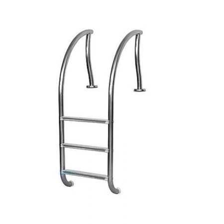 INTER-FAB INC Inter-Fab DRL3065S Designer 3 Step Tread Ladder; White DRL3065S